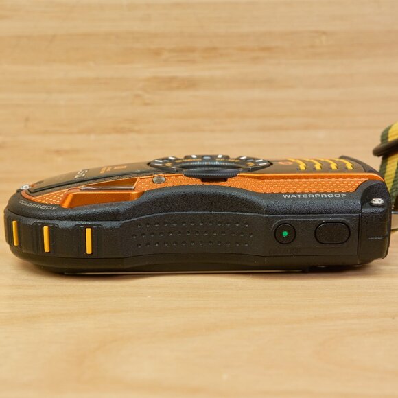 Pentax Optio WG-3 / 16MP Waterproof Digital Camera / Orange / Tested - Picture 8 of 11